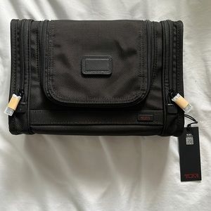 TUMI Hanging Travel Kit on black